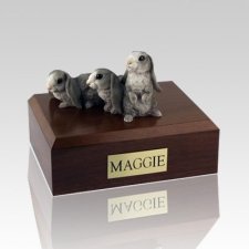 Gray Bunnies X Large Cremation Urn